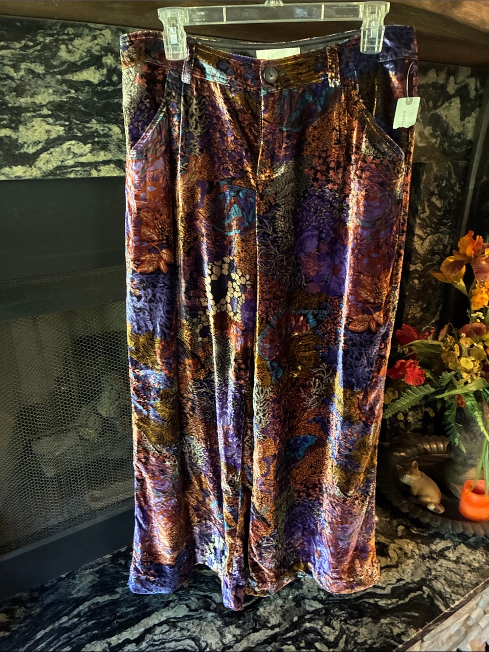 by Anthropology velvet pants